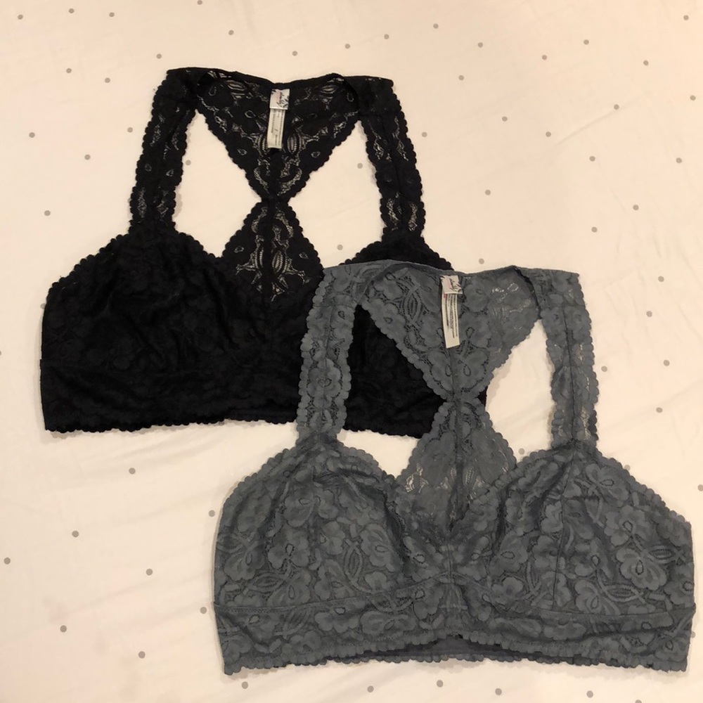 NWOT Free People lace bralette bundle